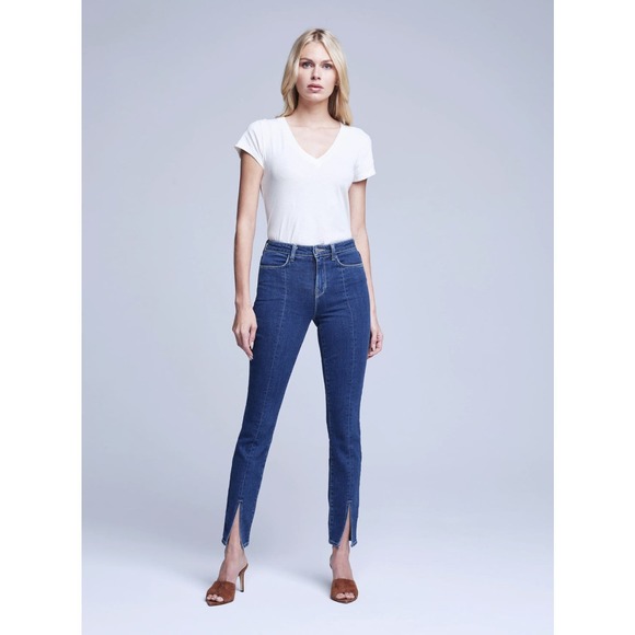L'AGENCE Jyothi Hi Rise Split Ankle jean in Durango Size 26 NWOT